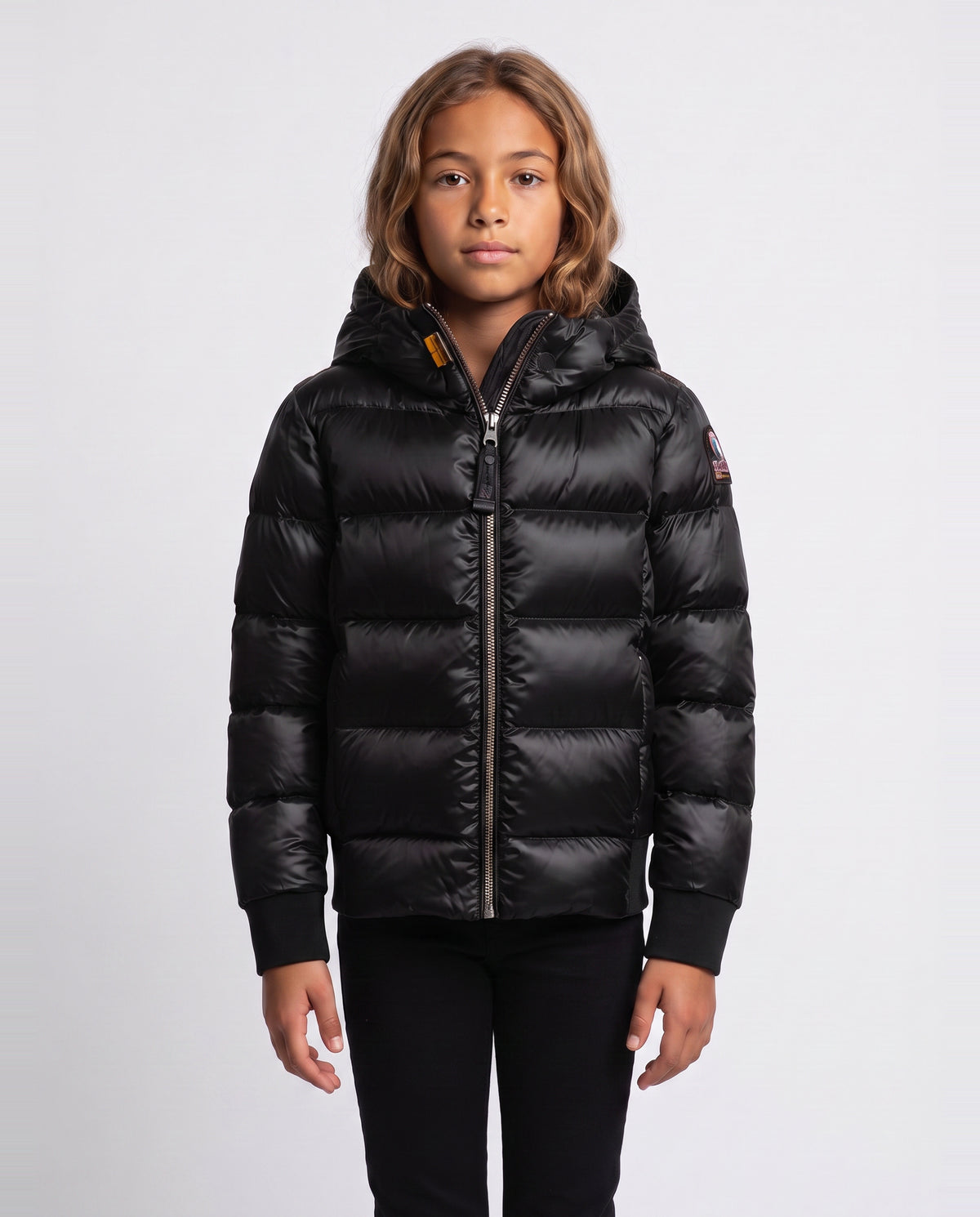 Girls Parajumpers Tilly Jacket in Black — on model