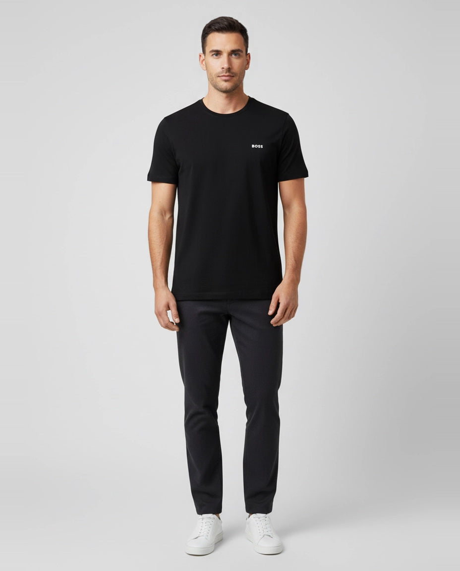 BOSS Bodywear & Swimwear Mix&Match T-Shirt R Black T Shirt on model