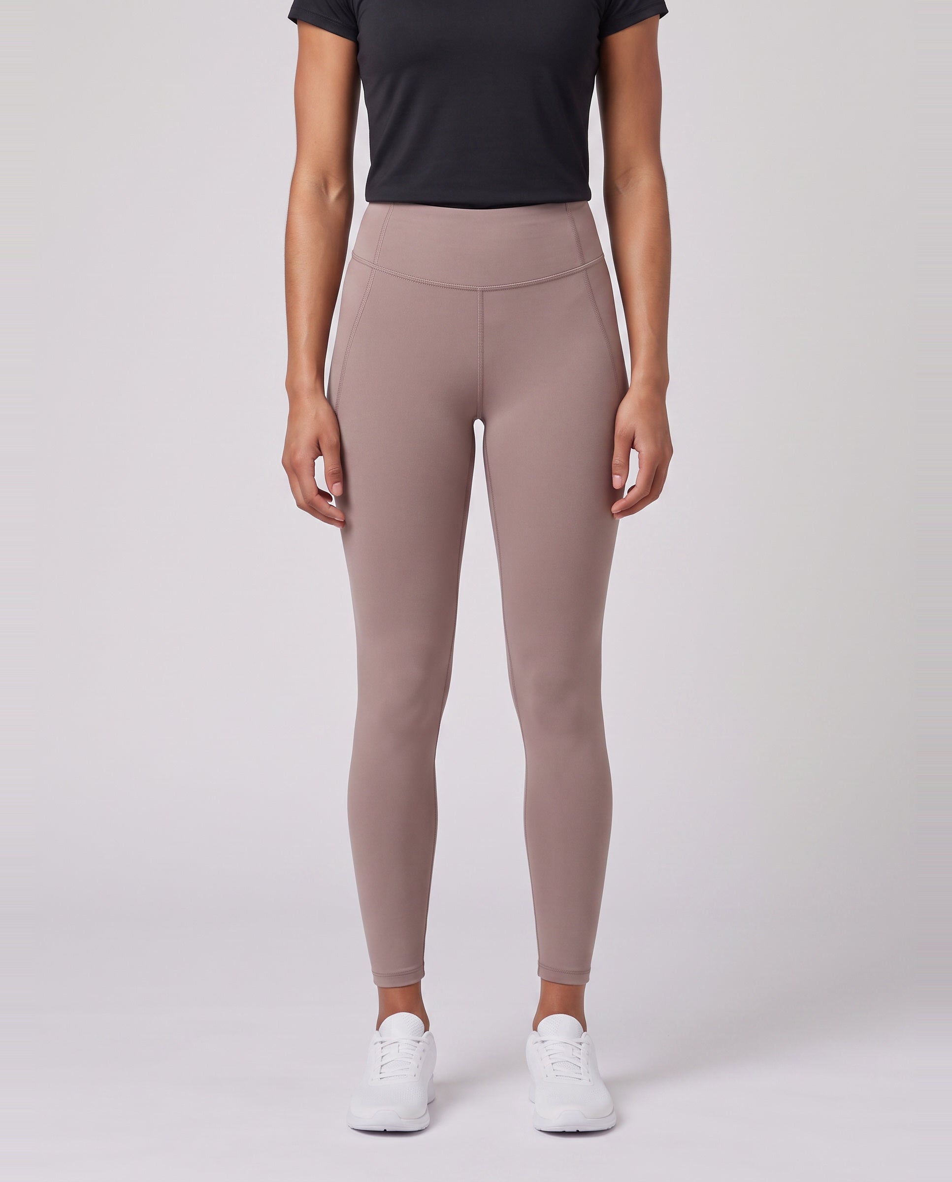 Womens Salomon Shakeout Bliss Tights Antler worn by model