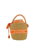 Women's Valentino Boho Bucket Bag in Natural Orange