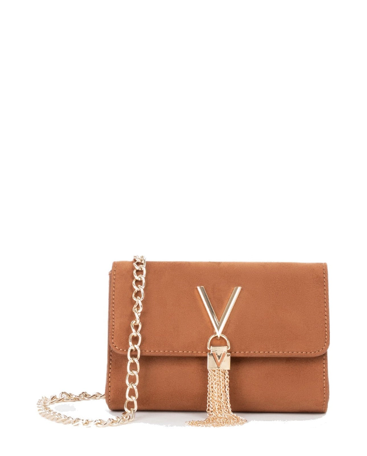 Women's Valentino Divina Winter Flap Bag In Cuoio