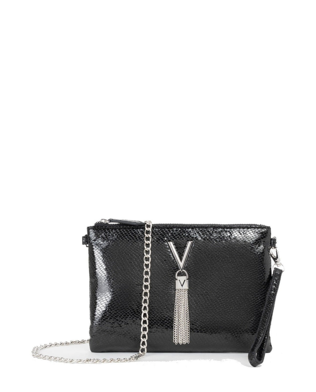 Women's Valentino Divina Winter Pochette Bag In Black