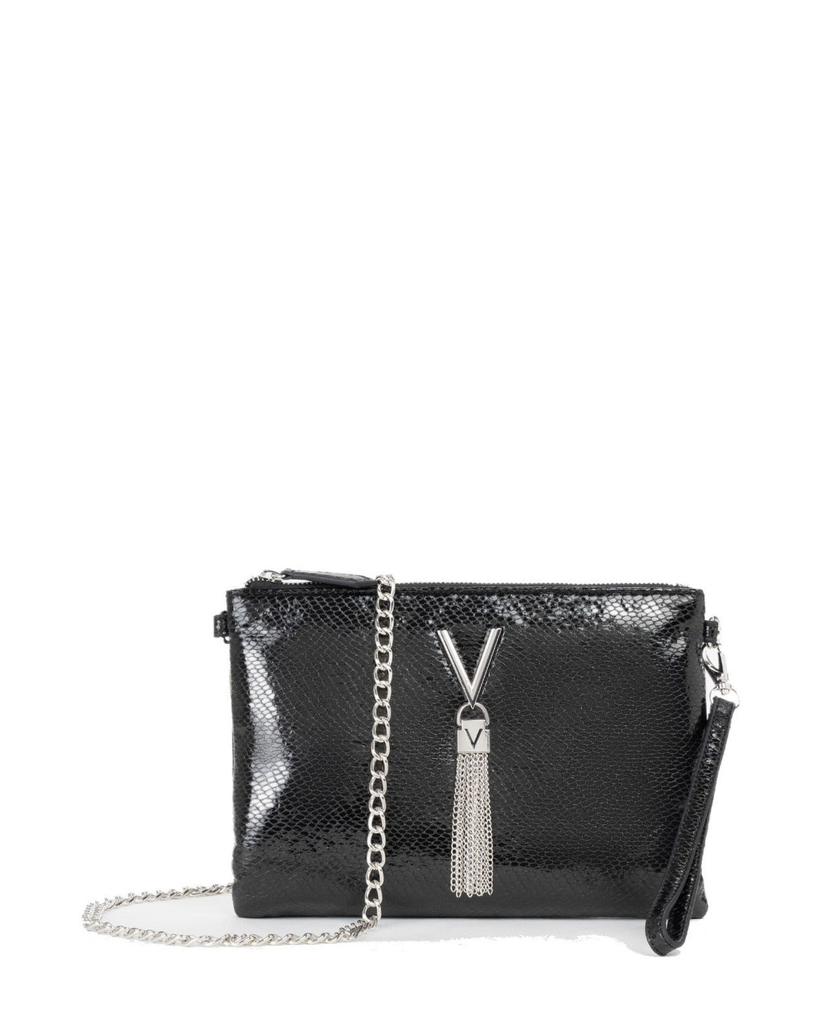 Women's Valentino Divina Winter Pochette Bag In Black
