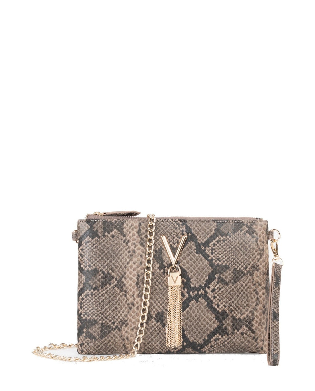Women's Valentino Divina Winter Pochette Bag In Taupe