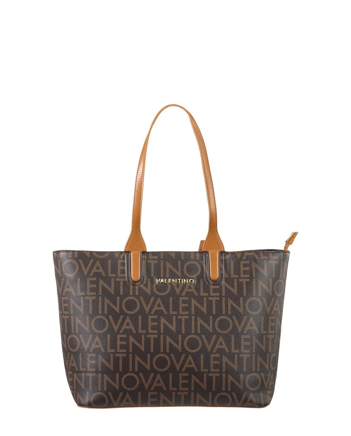 Women's Valentino Regina Re Shopping Bag In Dark Brown