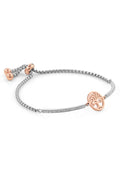 Nomination Tree of Life bracelet showcasing rose gold charm with crystal, adjustable chain design.