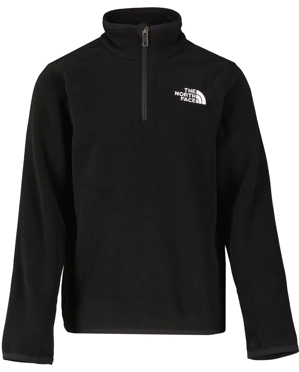 Boys The North Face Teen Glacier 1/4 Zip Black Fleece