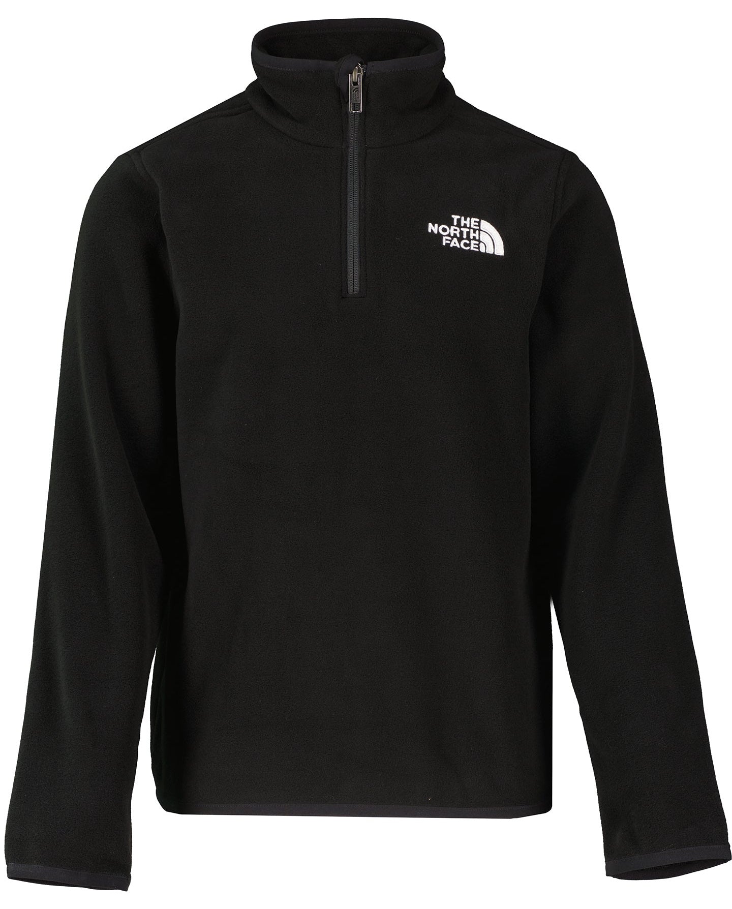 Boys The North Face Teen Glacier 1/4 Zip Black Fleece