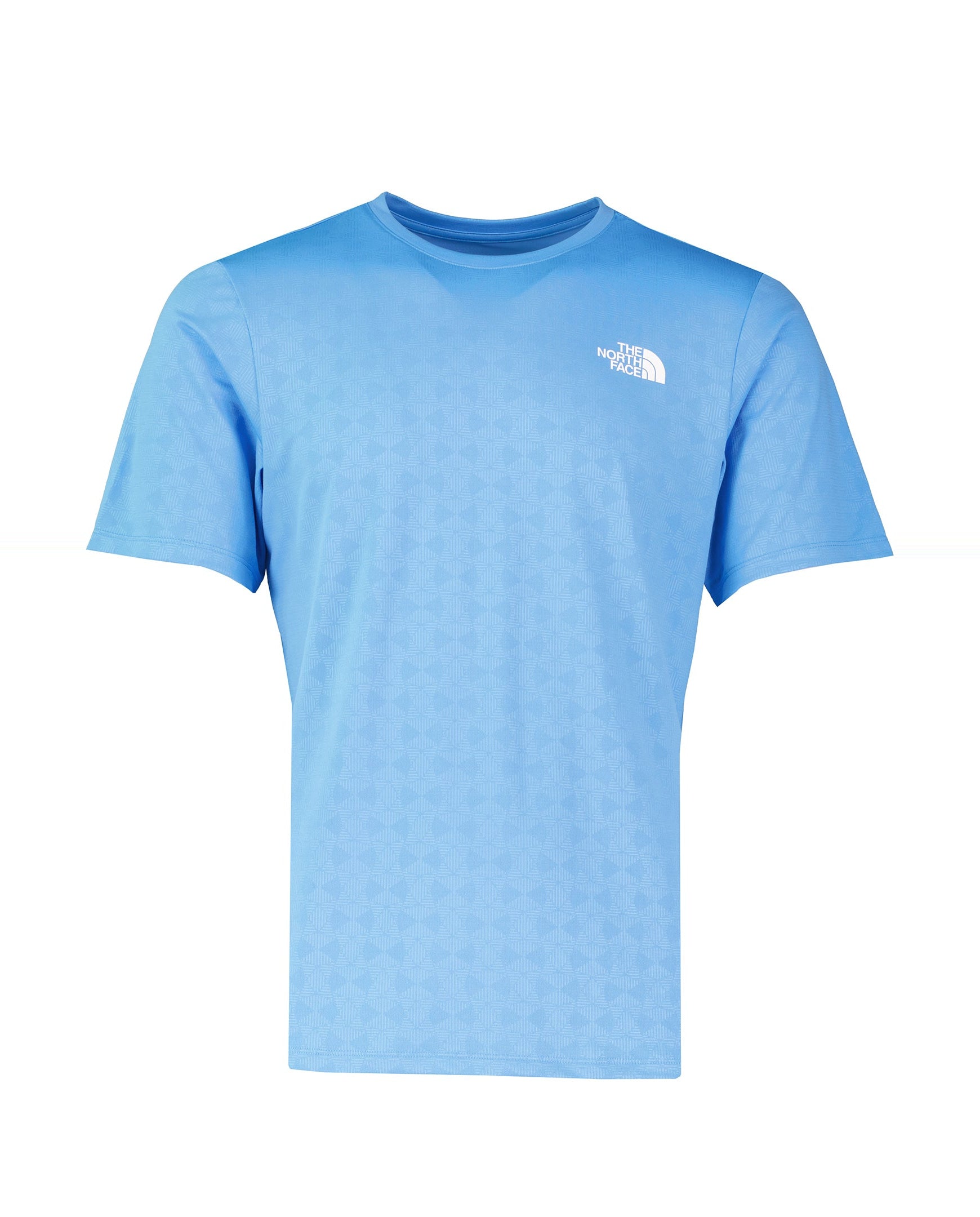 Mens The North Face 24/7 PTD EB RG SS Marina Blue T Shirt — view 2