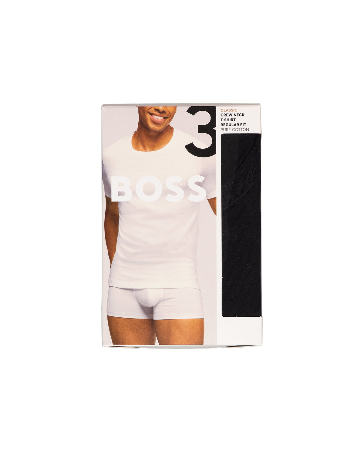 Mens BOSS Black T Shirt RN 3P Classic 3Pack T Shirts - image 2