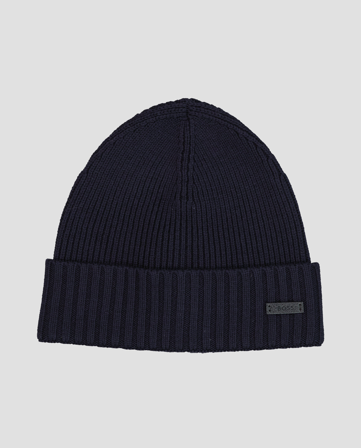 Men's BOSS Black Fati Dark Blue Beanie Hat