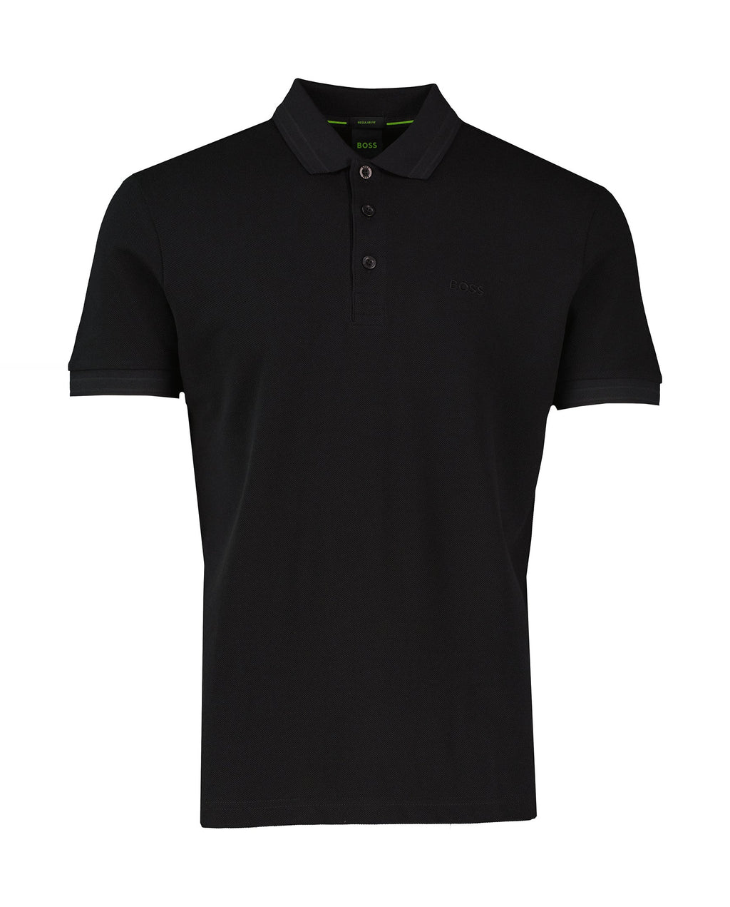 Mens BOSS Green Paddy Black Polo Shirt - image 2