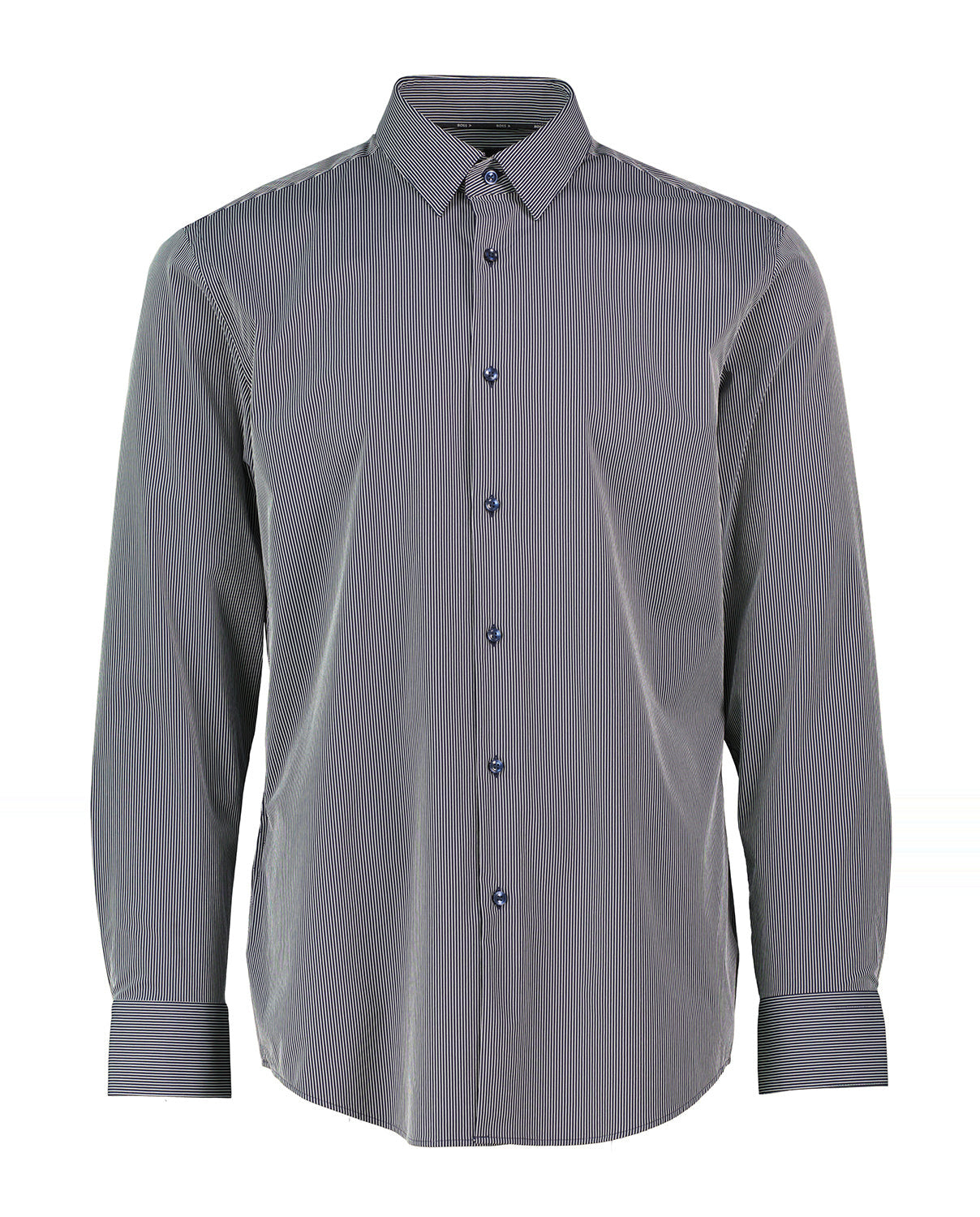 Mens BOSS Black P-HANK-kent-C1-222 Dark Blue Slim Fit Shirt - image 2