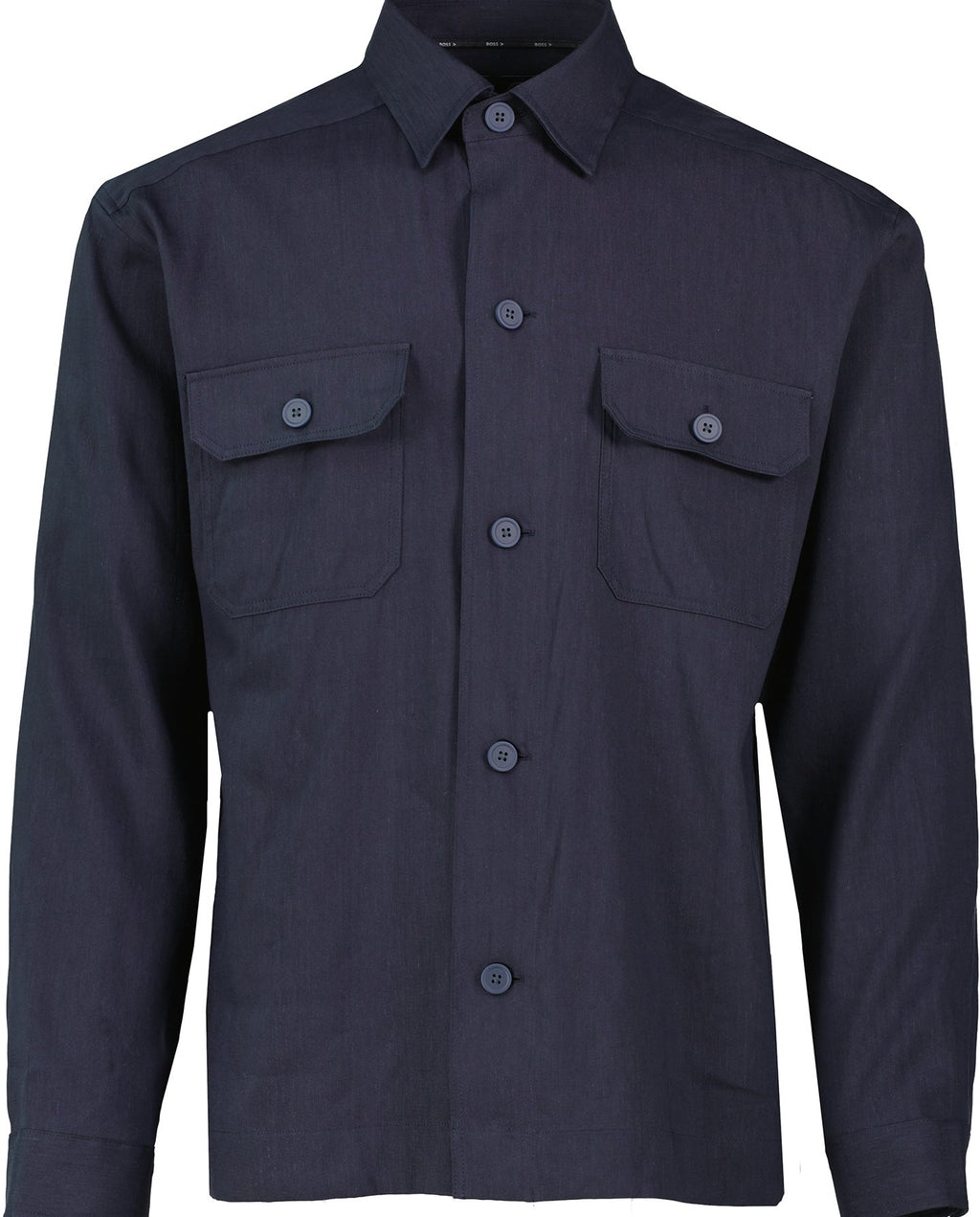 Mens BOSS Black P-COLE-2P-C1-252 Dark Blue Shirt - image 2