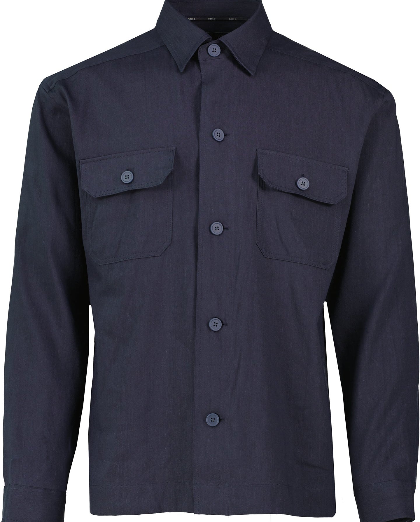 Mens BOSS Black P-COLE-2P-C1-252 Dark Blue Shirt - image 2