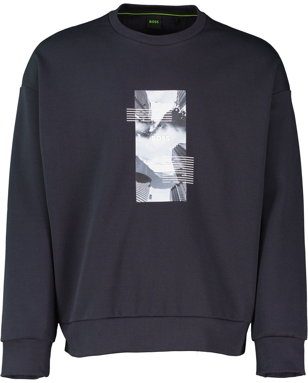 Mens BOSS Green Stenson Zone Dark Blue Sweatshirt - image 2