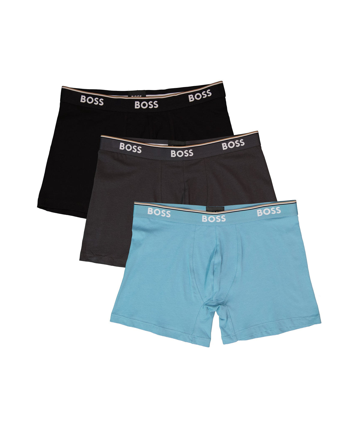 Mens BOSS Black BoxerBr 3Pack Power Black Underwear — view 2