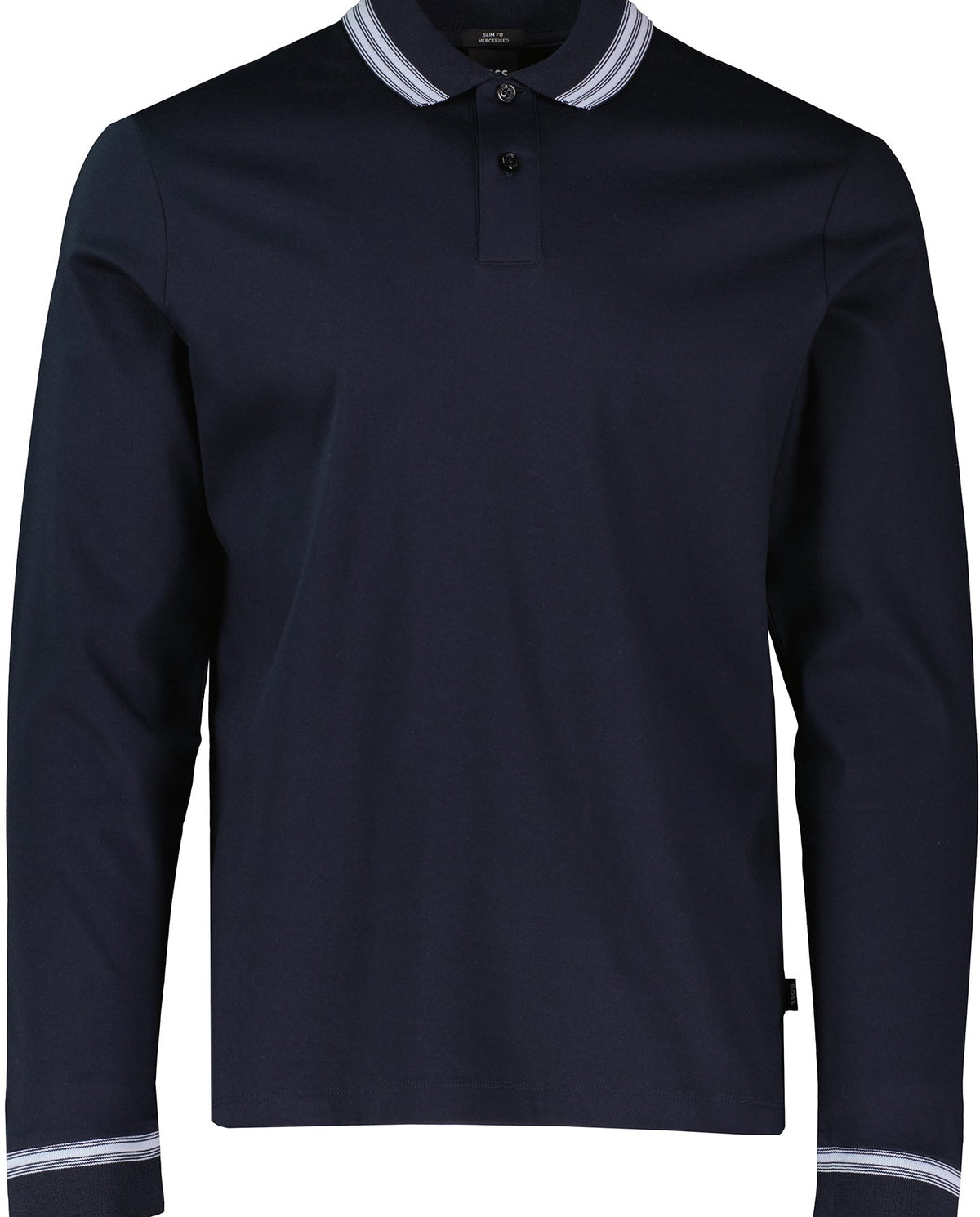 BOSS Black H-Pleins 202 Dark Blue Slim Fit Polo Shirt - image 2