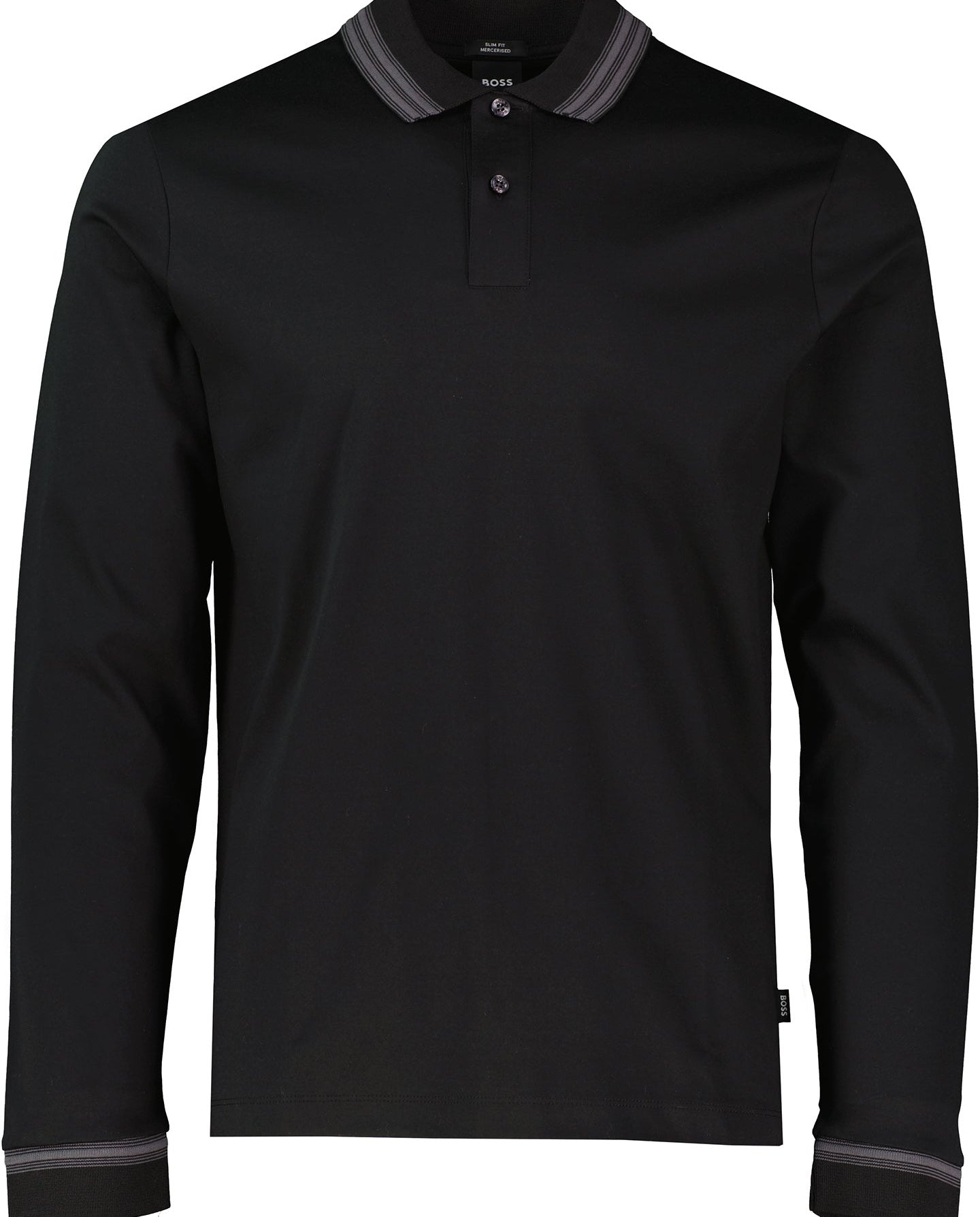 BOSS Black H-Pleins 202 Black Slim Fit Polo Shirt - image 2