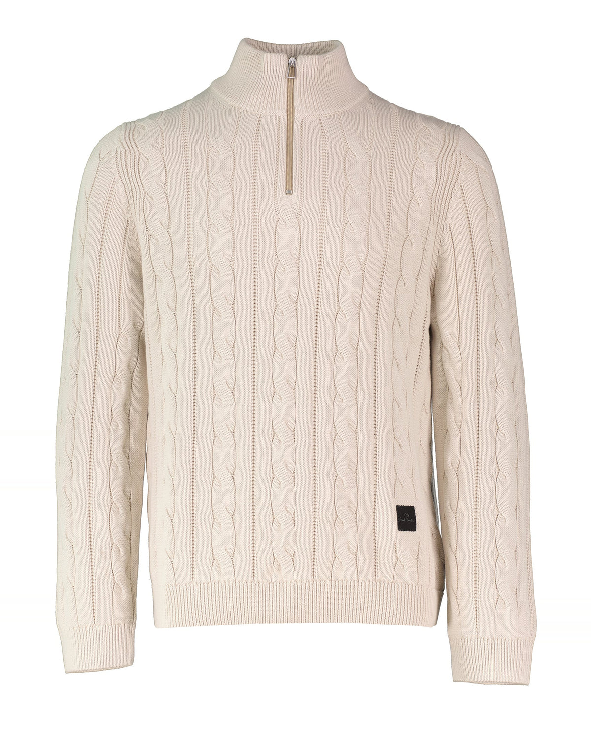 Men's Paul Smith Off White 1/4 Zip Neck Knitted Jumper - image 2