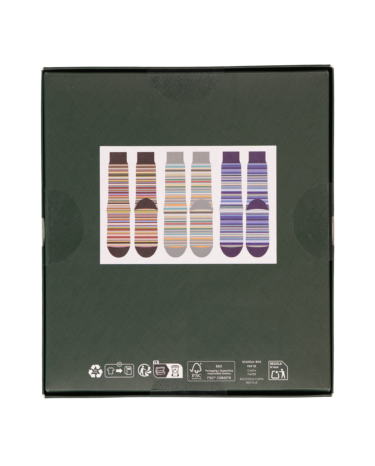 Mens Paul Smith Multi Stripe Cracker Gift Set Socks - image 3