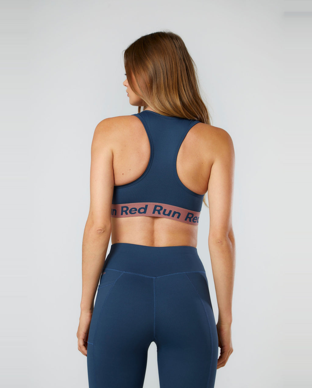 Women's Red Run Activewear Core Midnight Blue Sports Bra — view 2