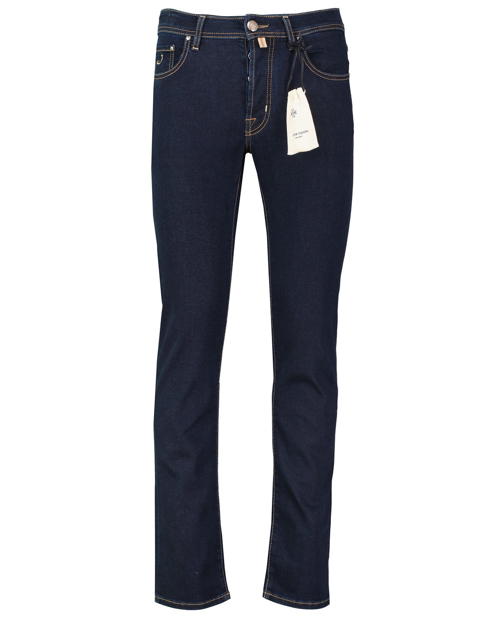 Mens Jacob Cohen 5PKT Bard Slim Dark Blue Jeans — view 2
