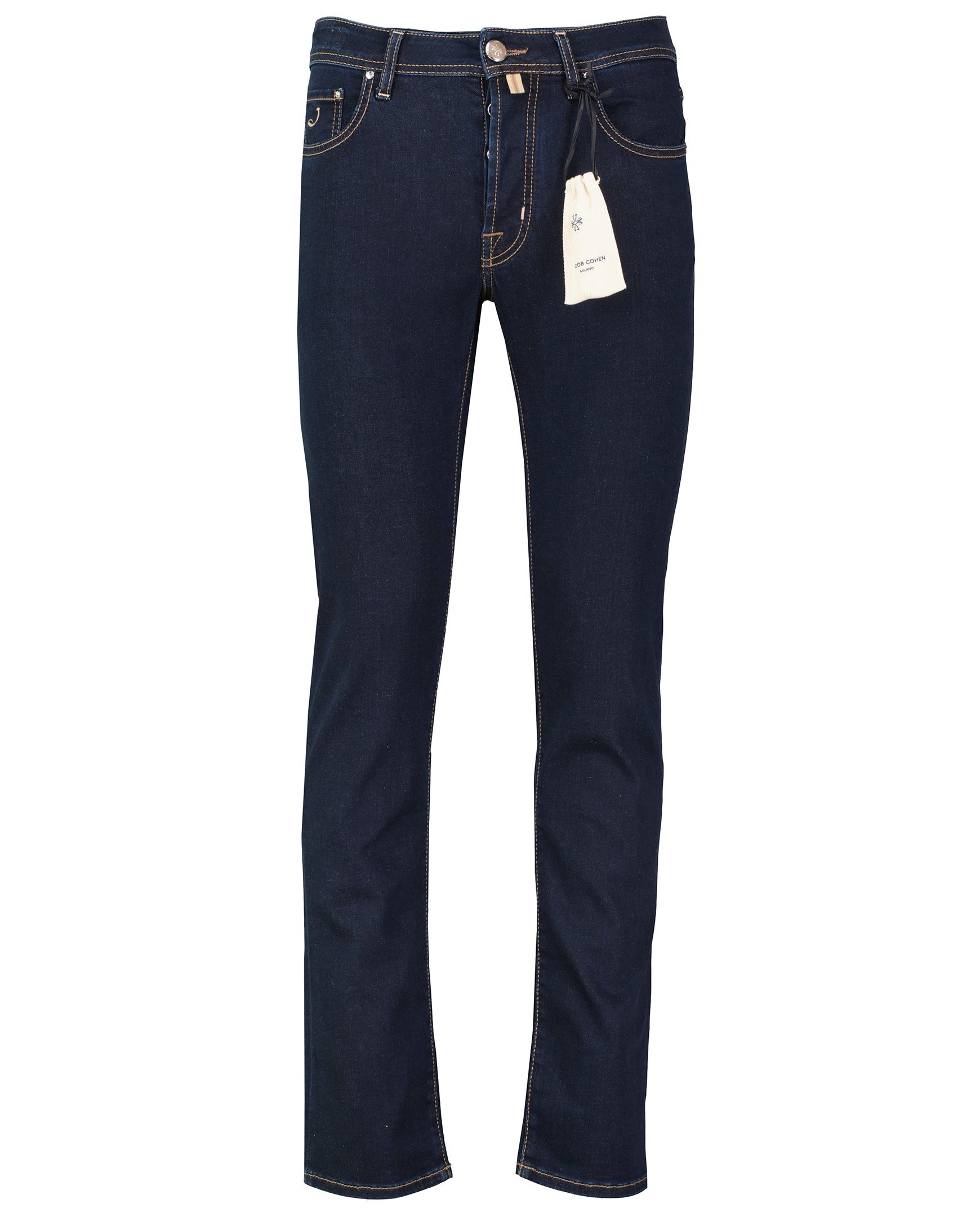 Mens Jacob Cohen 5PKT Bard Slim Dark Blue Jeans — view 2