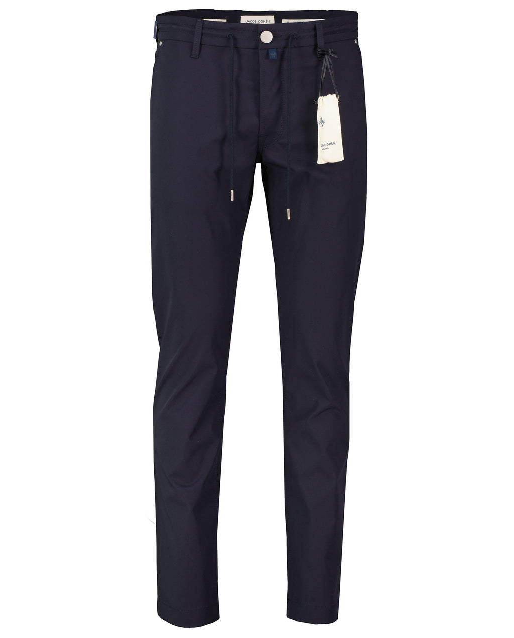 Mens Jacob Cohen Pharrell Active Relaxed Carrot Dark Blue Tech Pants — view 2