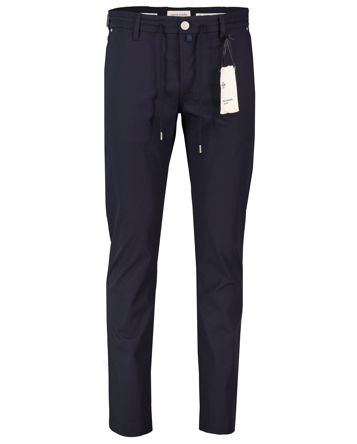 Mens Jacob Cohen Pharrell Active Relaxed Carrot Dark Blue Tech Pants — view 2