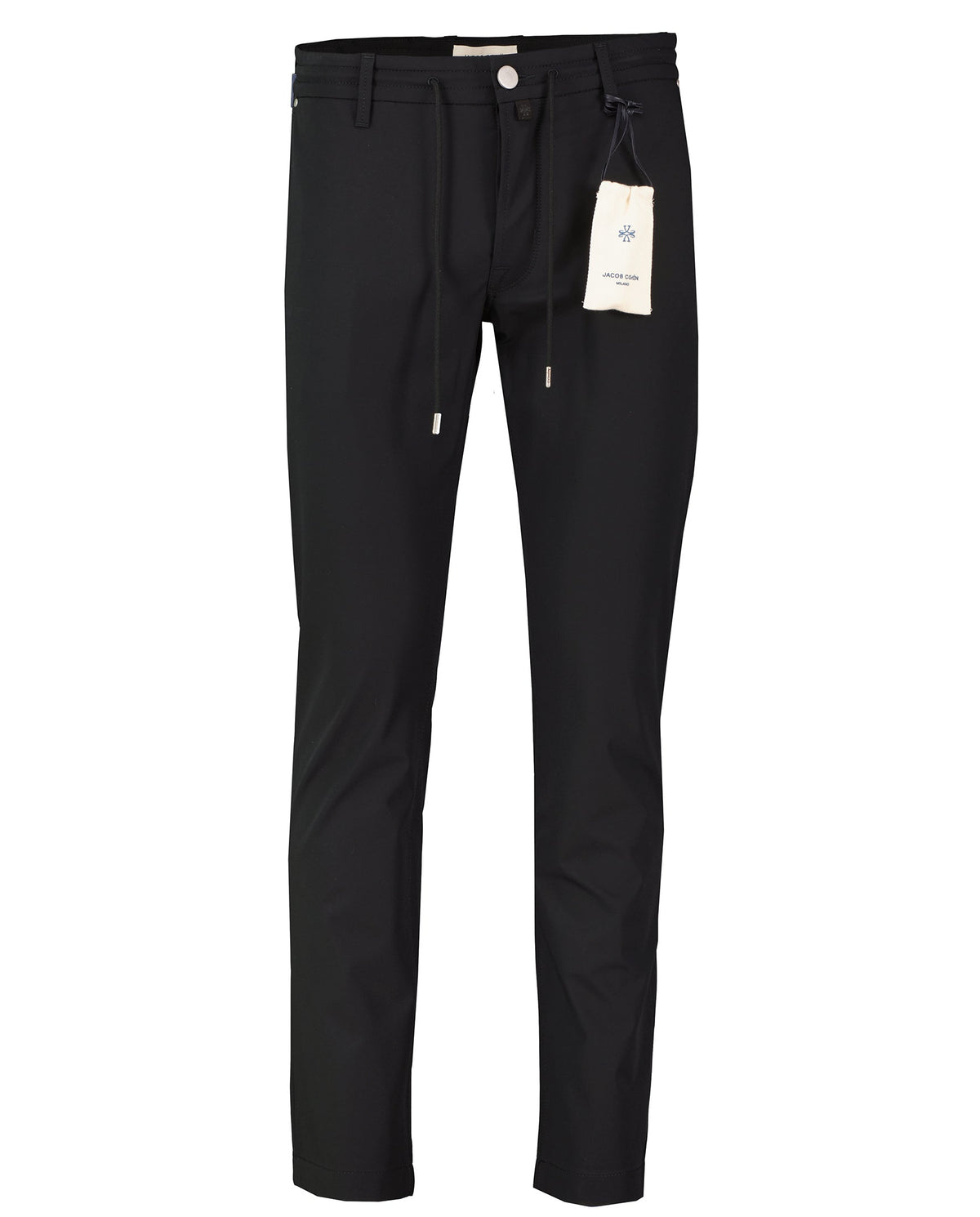 Mens Jacob Cohen Pharrell Active Relaxed Carrot Black Technical Pants — view 2