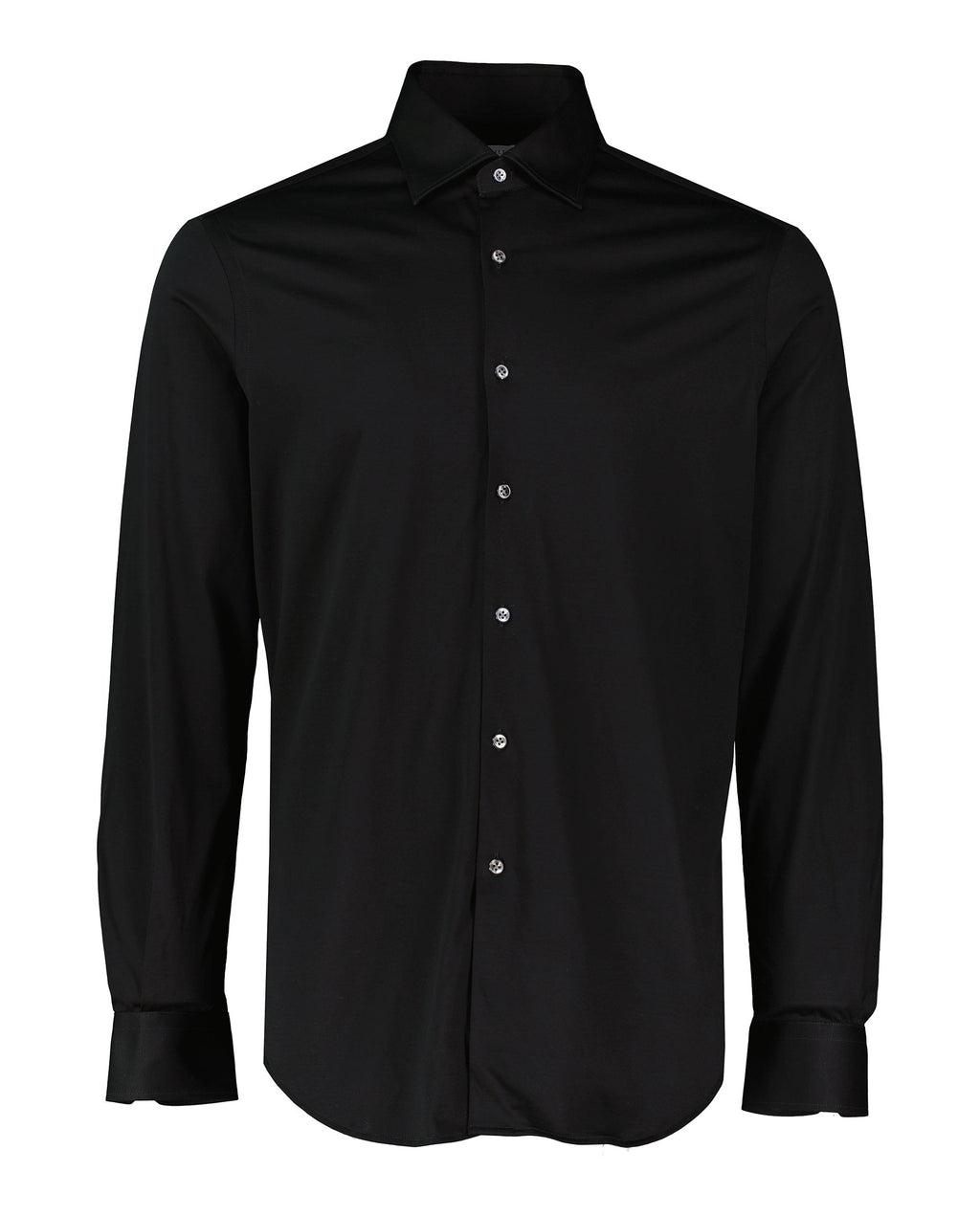 Men's Pal Zileri Black Mercerised Long Sleeve Shirt - image 2