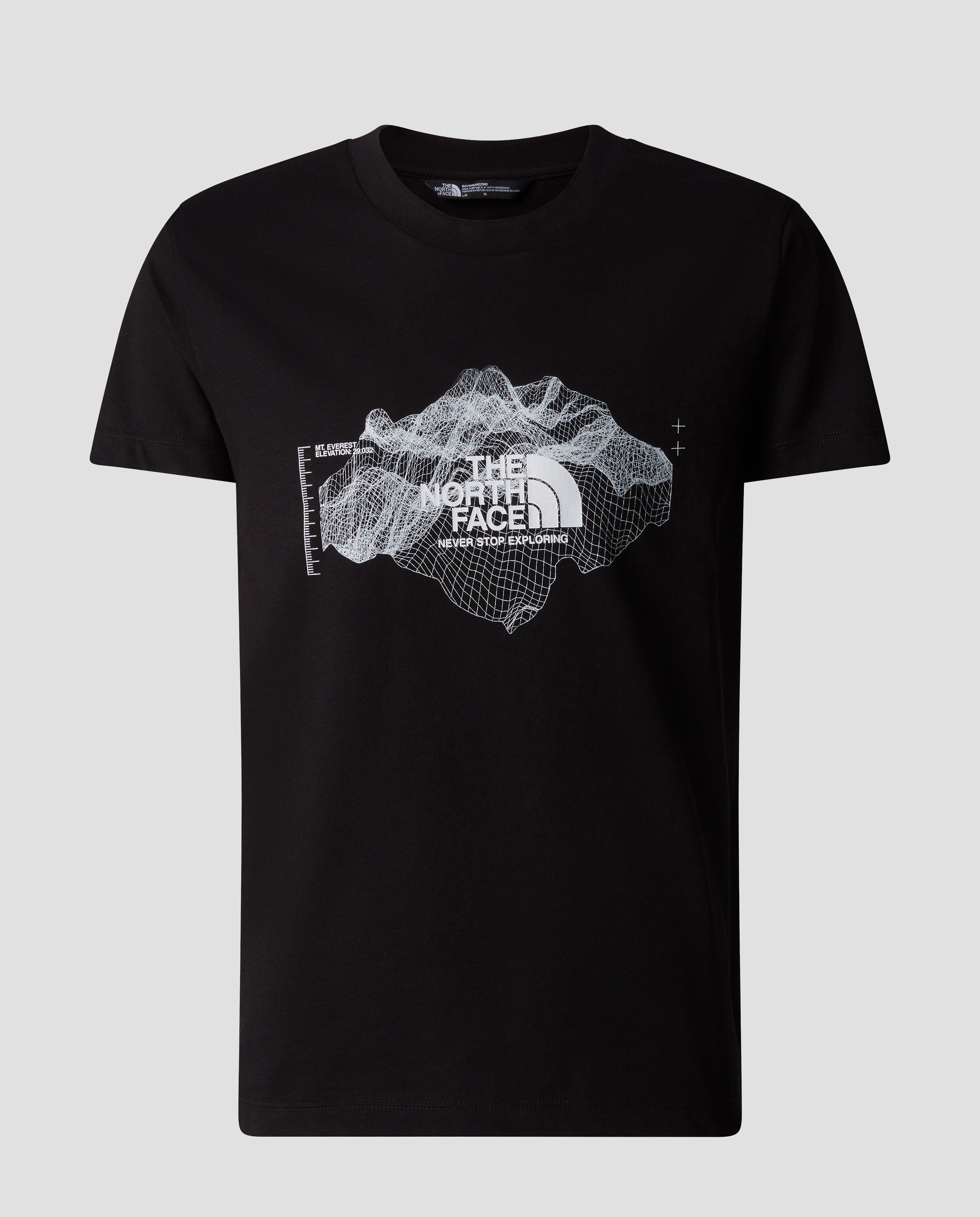 Boy’s The North Face Black Topographic T Shirt