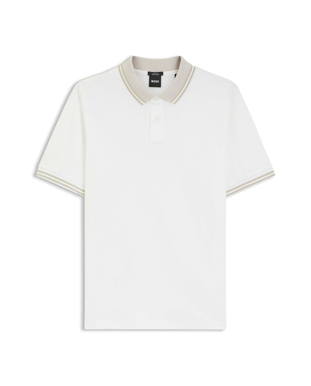 BOSS Black H-Phillipson 238 White Polo Shirt