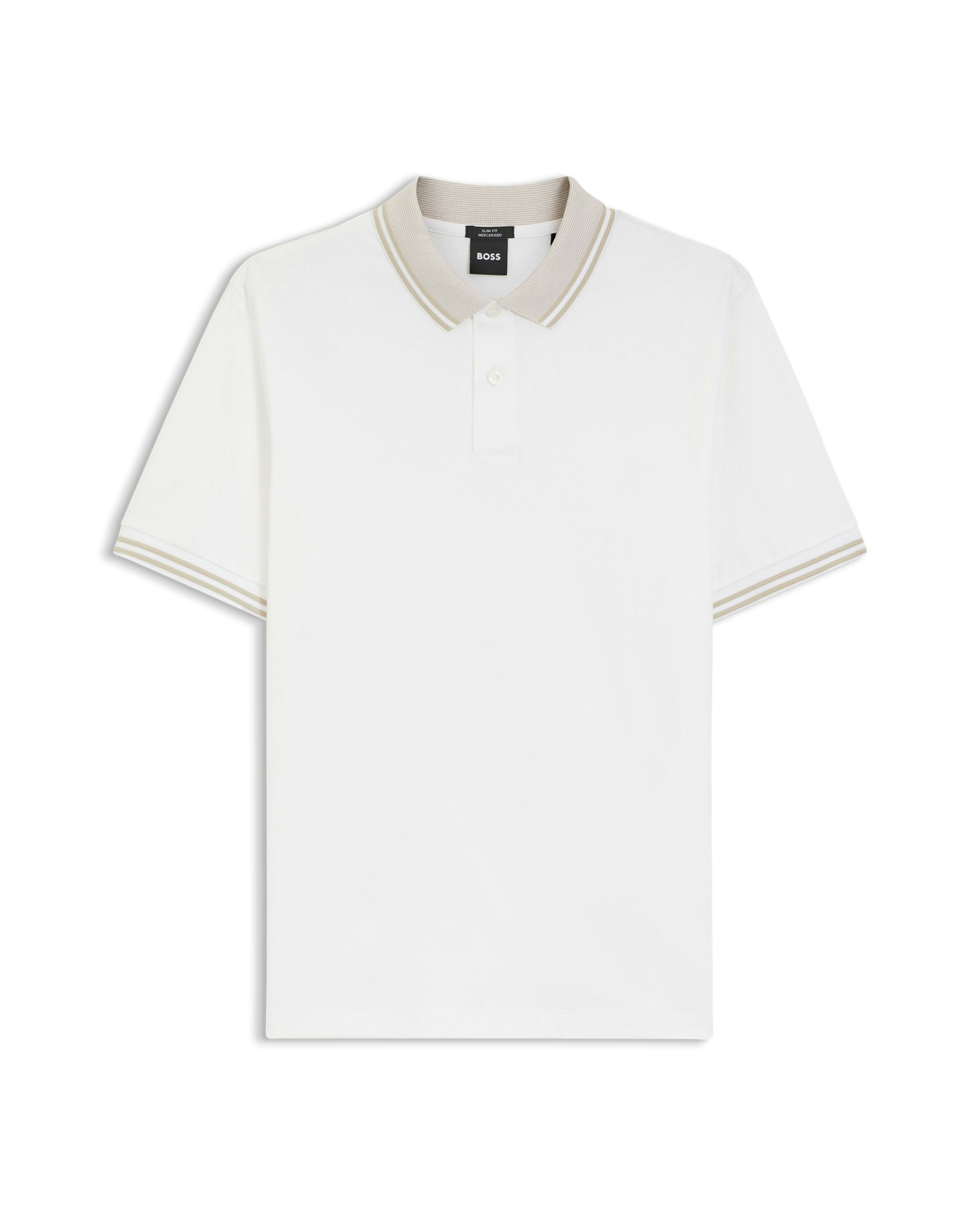 BOSS Black H-Phillipson 238 White Polo Shirt