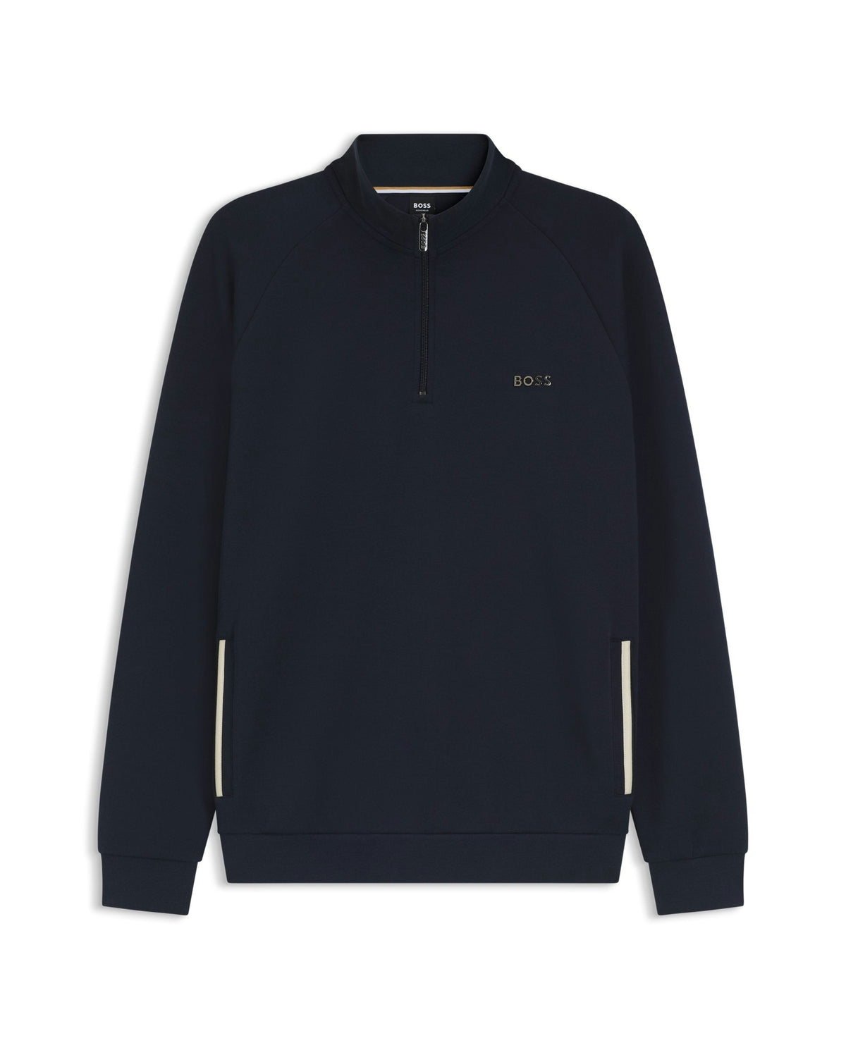 BOSS Black Sense 1/4 Zip Jacket Dark Blue Jogger