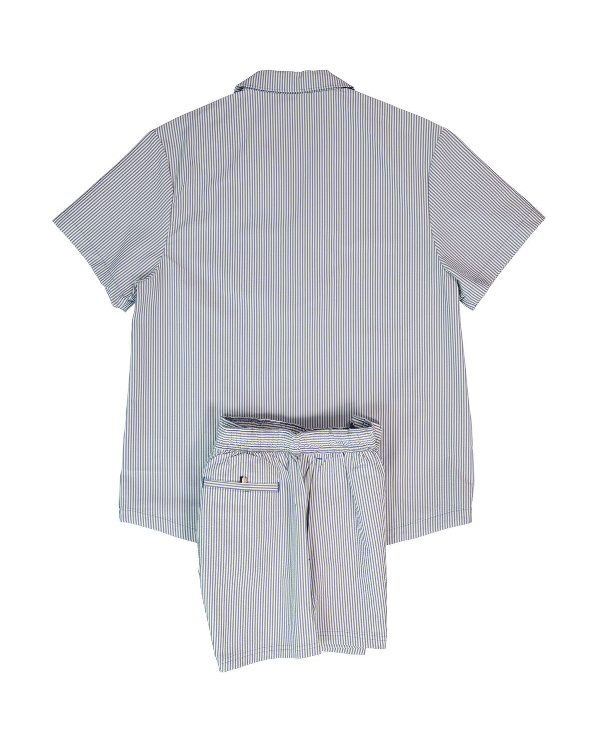 BOSS Bodywear & Swimwear Velvetfish_Shirt Open Blue Shirt & Velvetfish Open Blue Swimwear Shorts Set — view 2