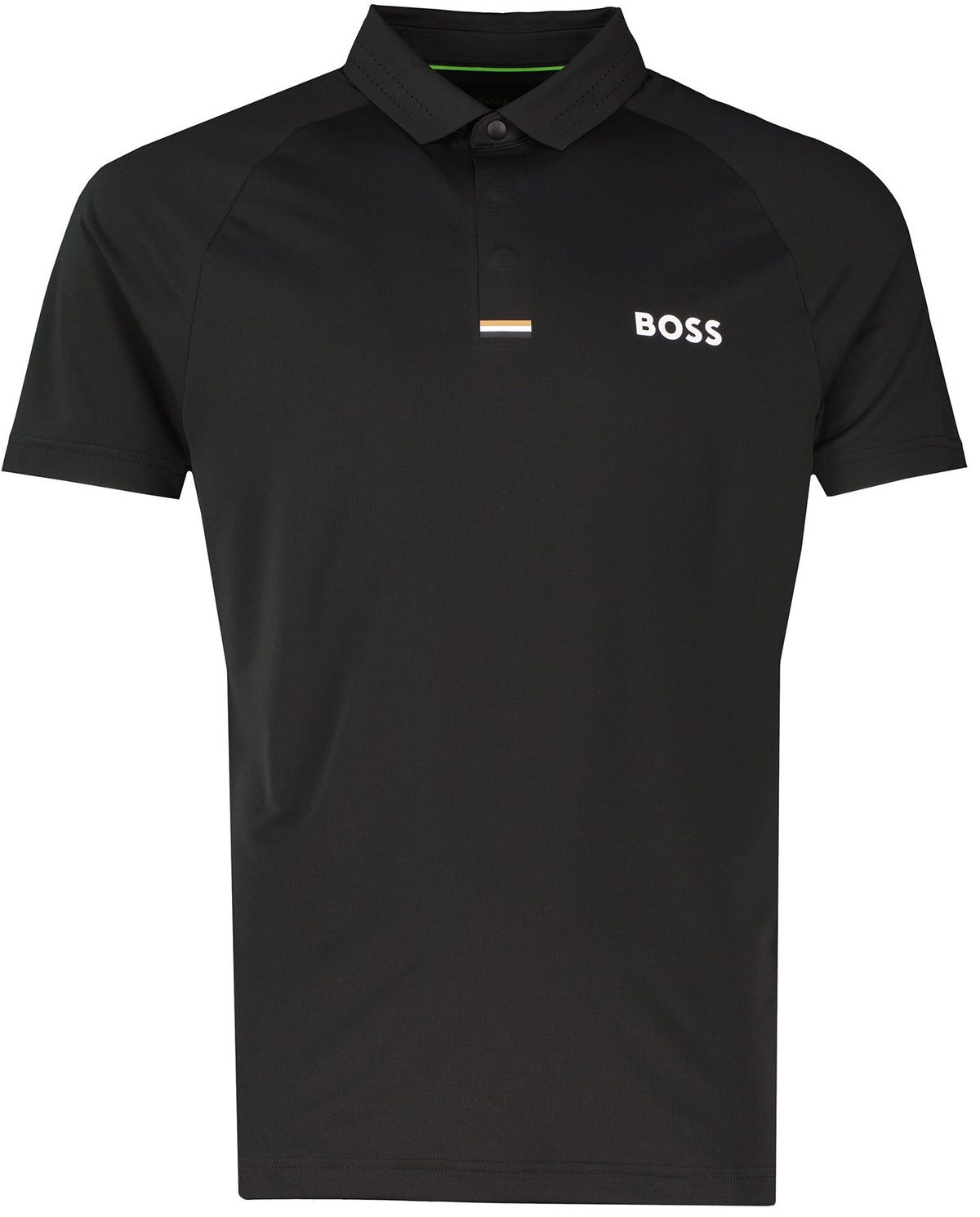 BOSS Green PL_GOC Paddytech Black Polo Shirt