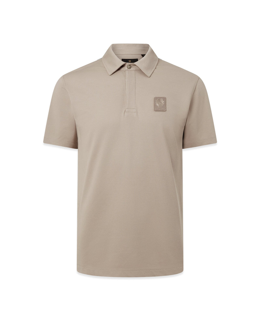 Mens Belstaff Curator Polo Concrete Polo Shirts — view 2