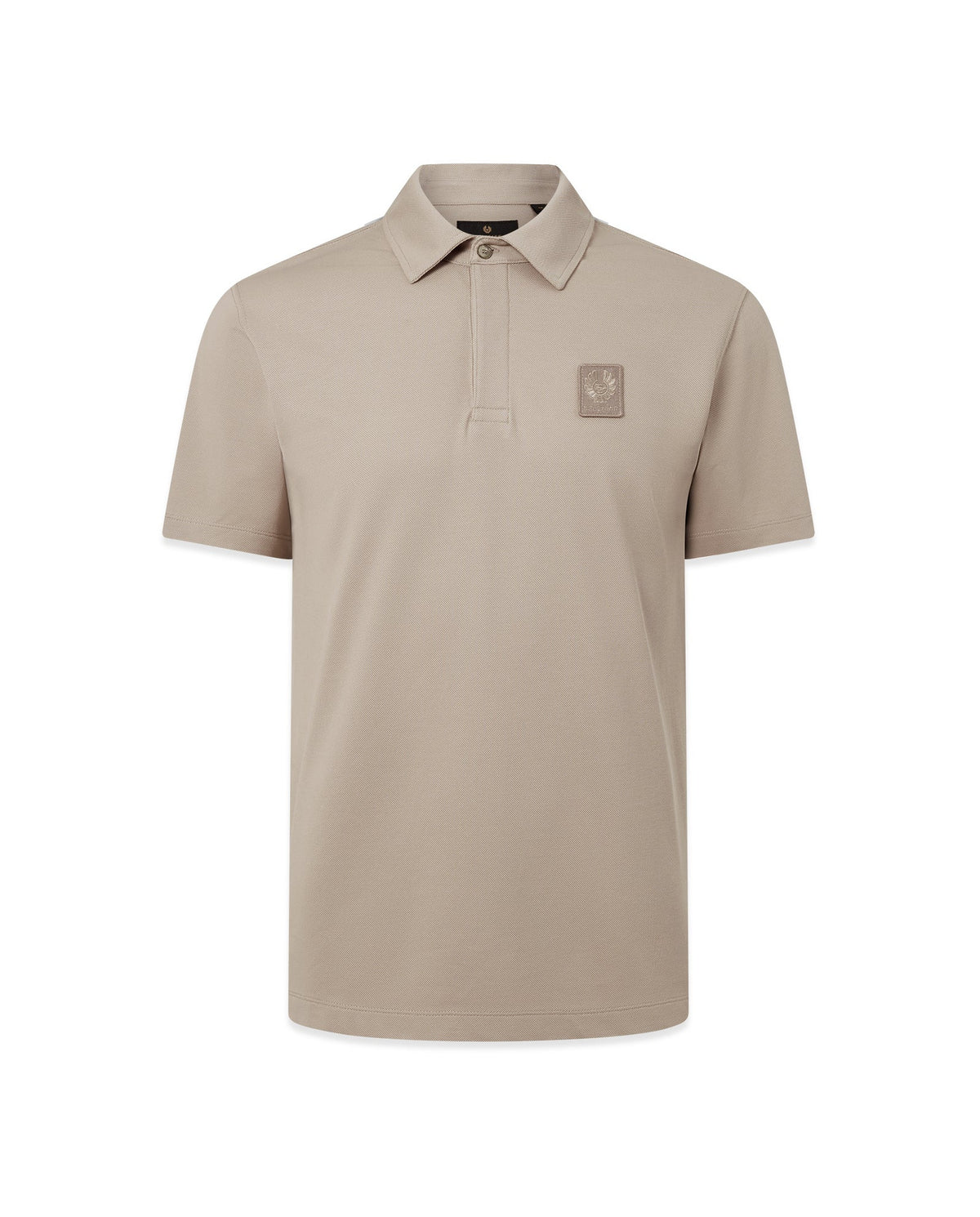 Mens Belstaff Curator Polo Concrete Polo Shirts — view 2