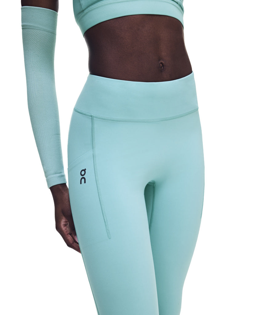 Women's On Running Performance Tights 7/8 1 Aquamarine