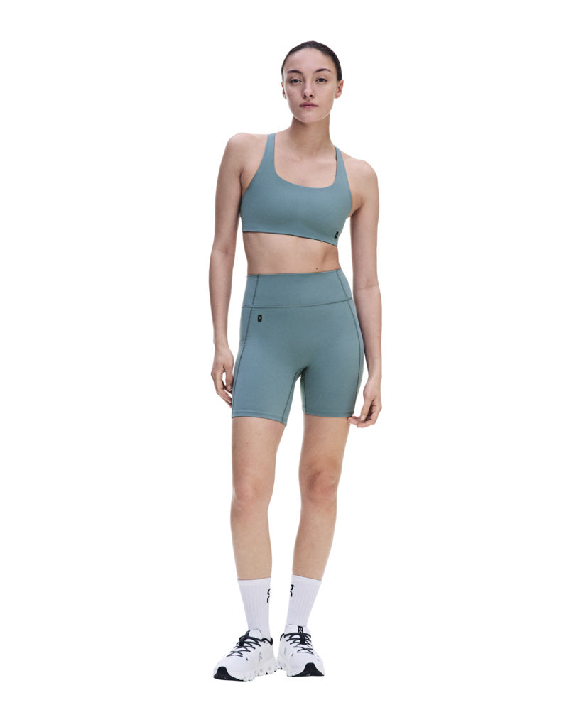 Women's On Running Studio Tights Short 6" 1 Agave