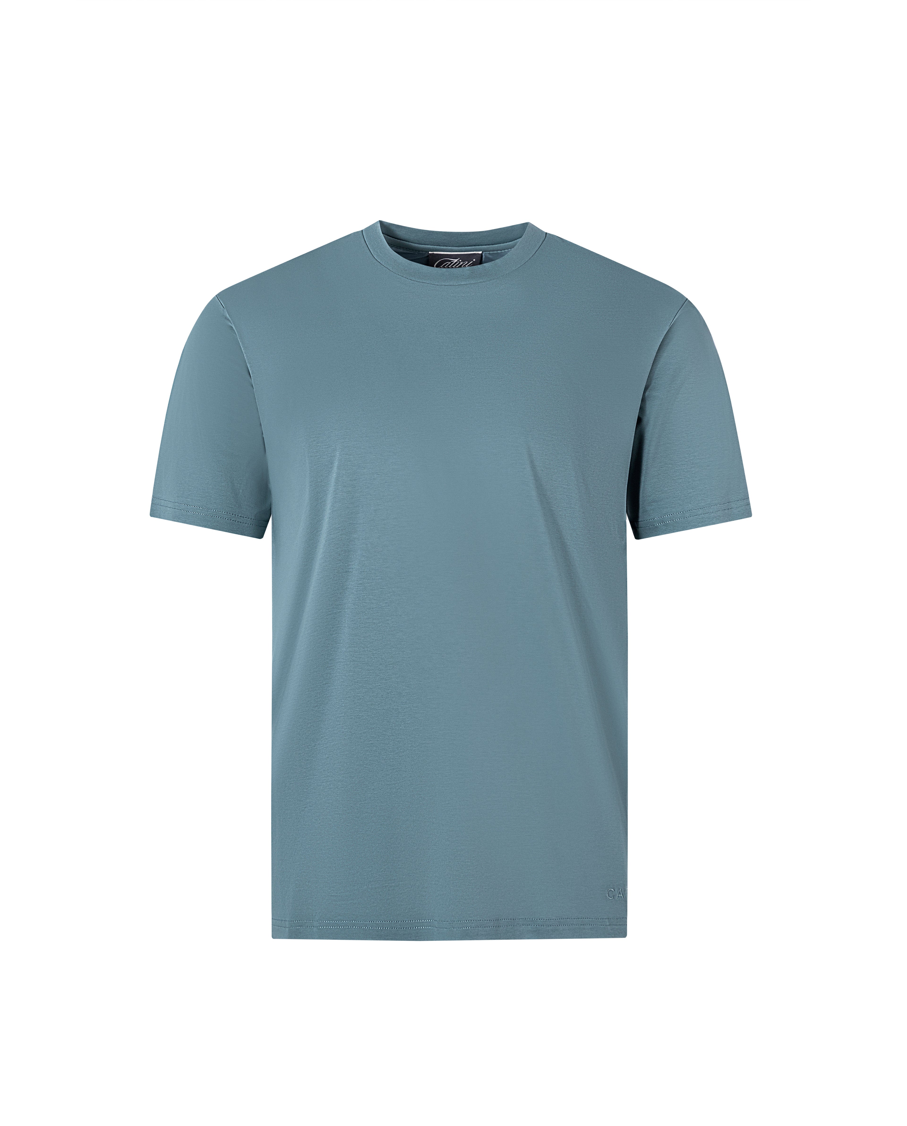 Men's Catini Firenze Plain T-Shirt in Light Teal — image 1