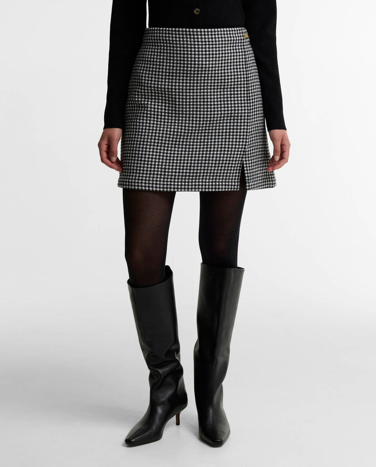 Women's Barbour International Halina Mini Skirt In Multi — view 2