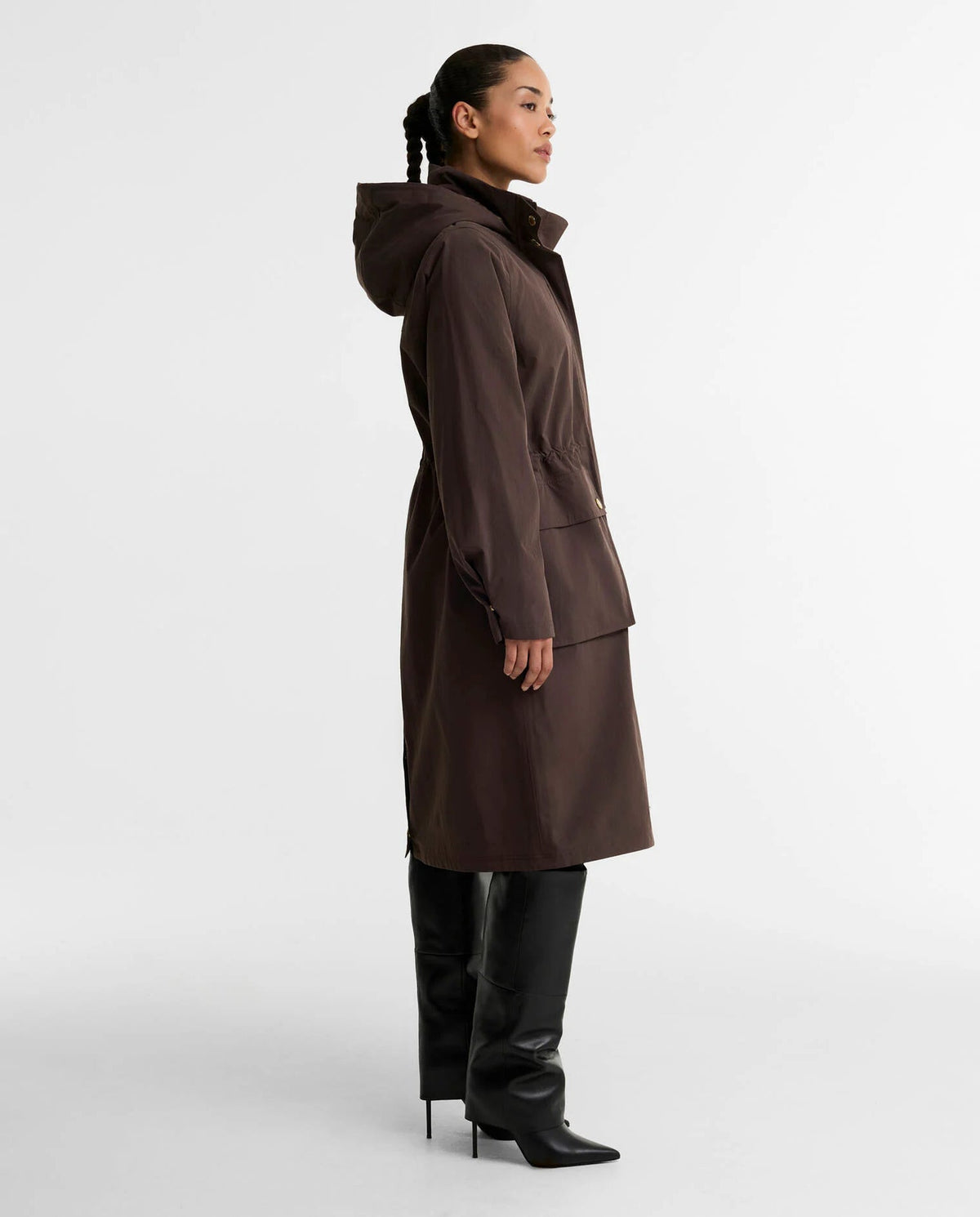Women's Barbour International Serravalle Waterproof In Truffle — view 2