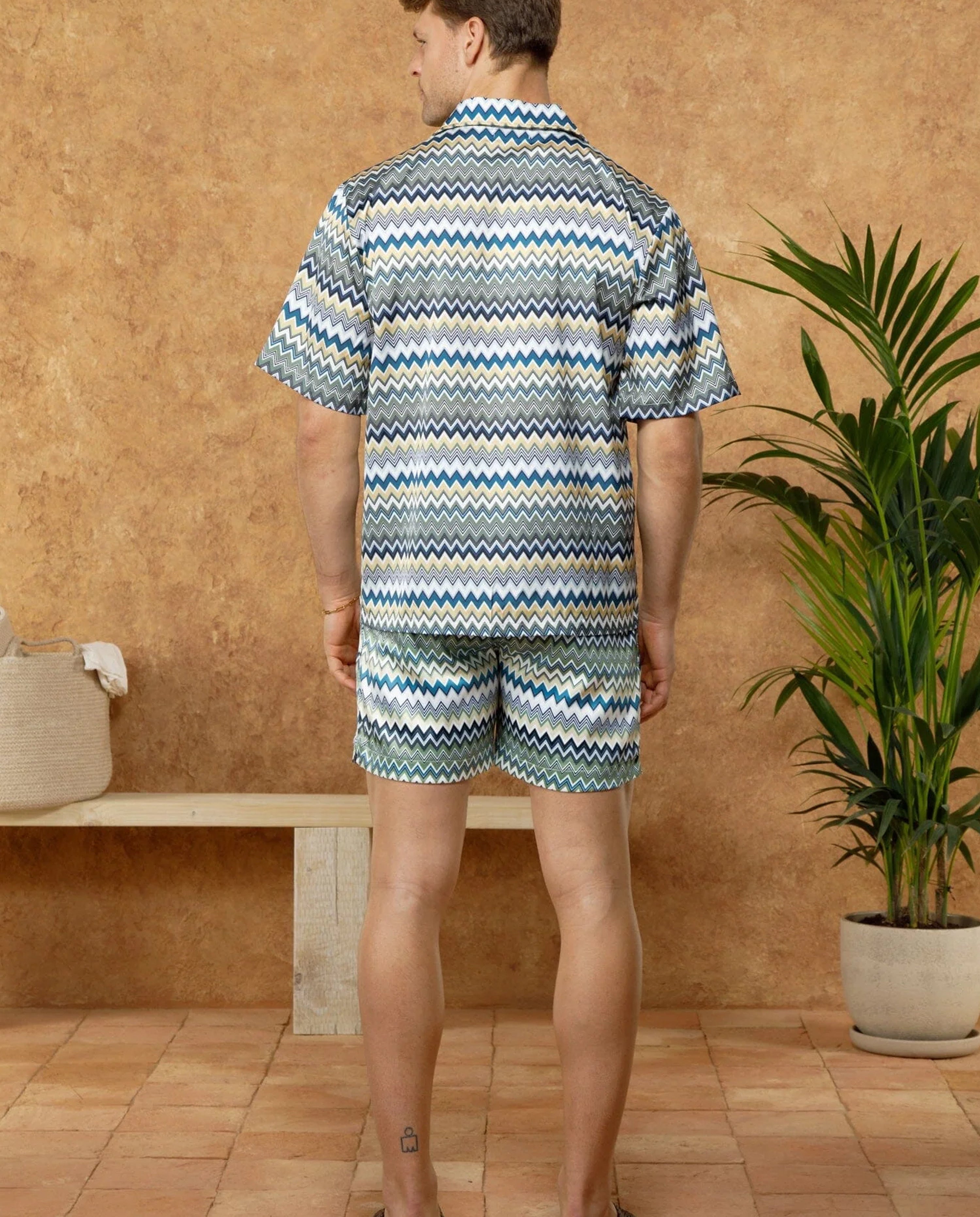 Men's Belier Multi Zag Print Shirt — view 2