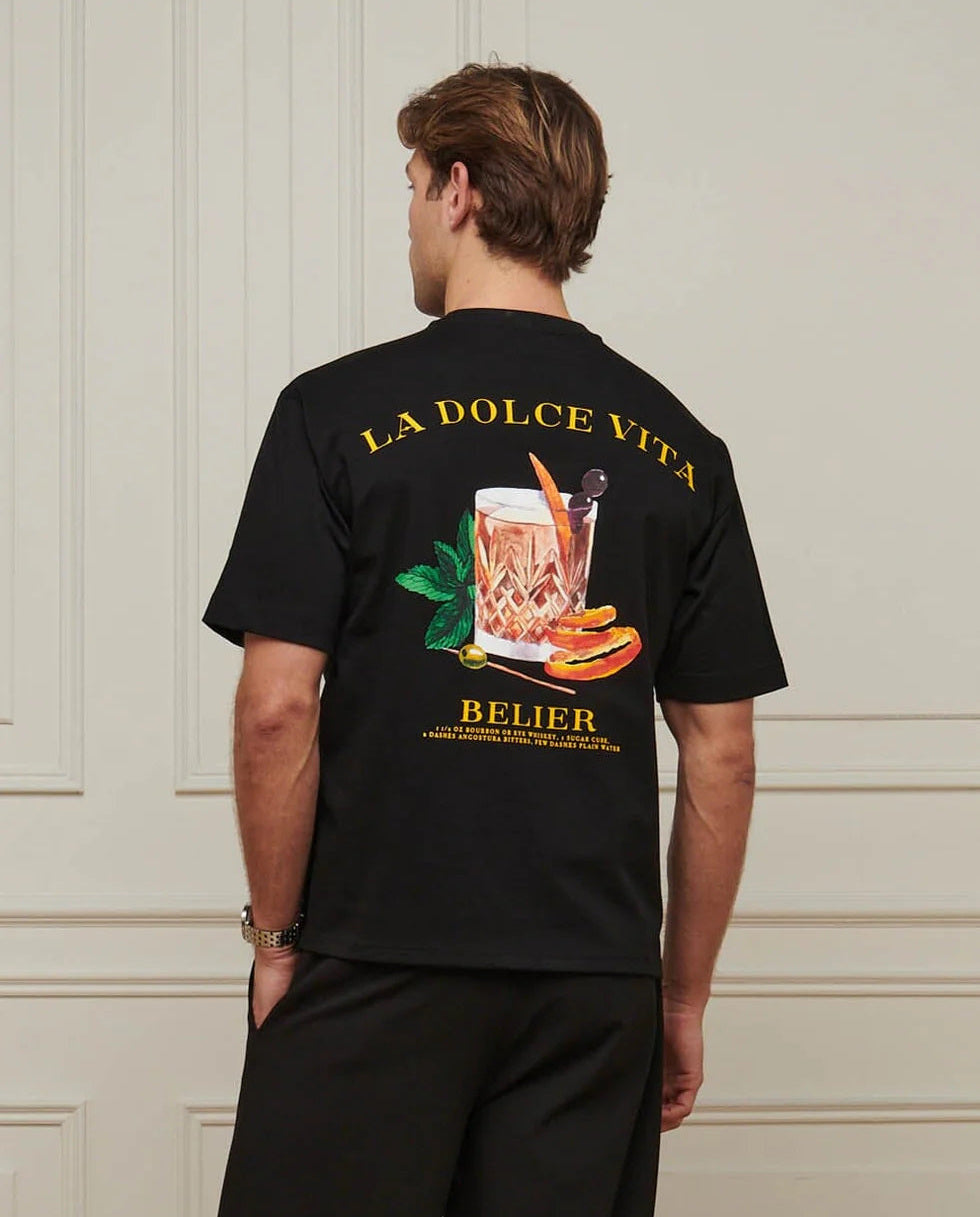 Men's Belier Black Old Fashioned T-Shirt — view 2