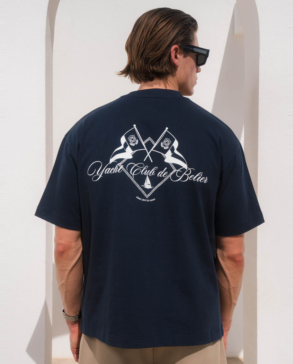 Men's Belier Navy Yacht Club T Shirt — view 2