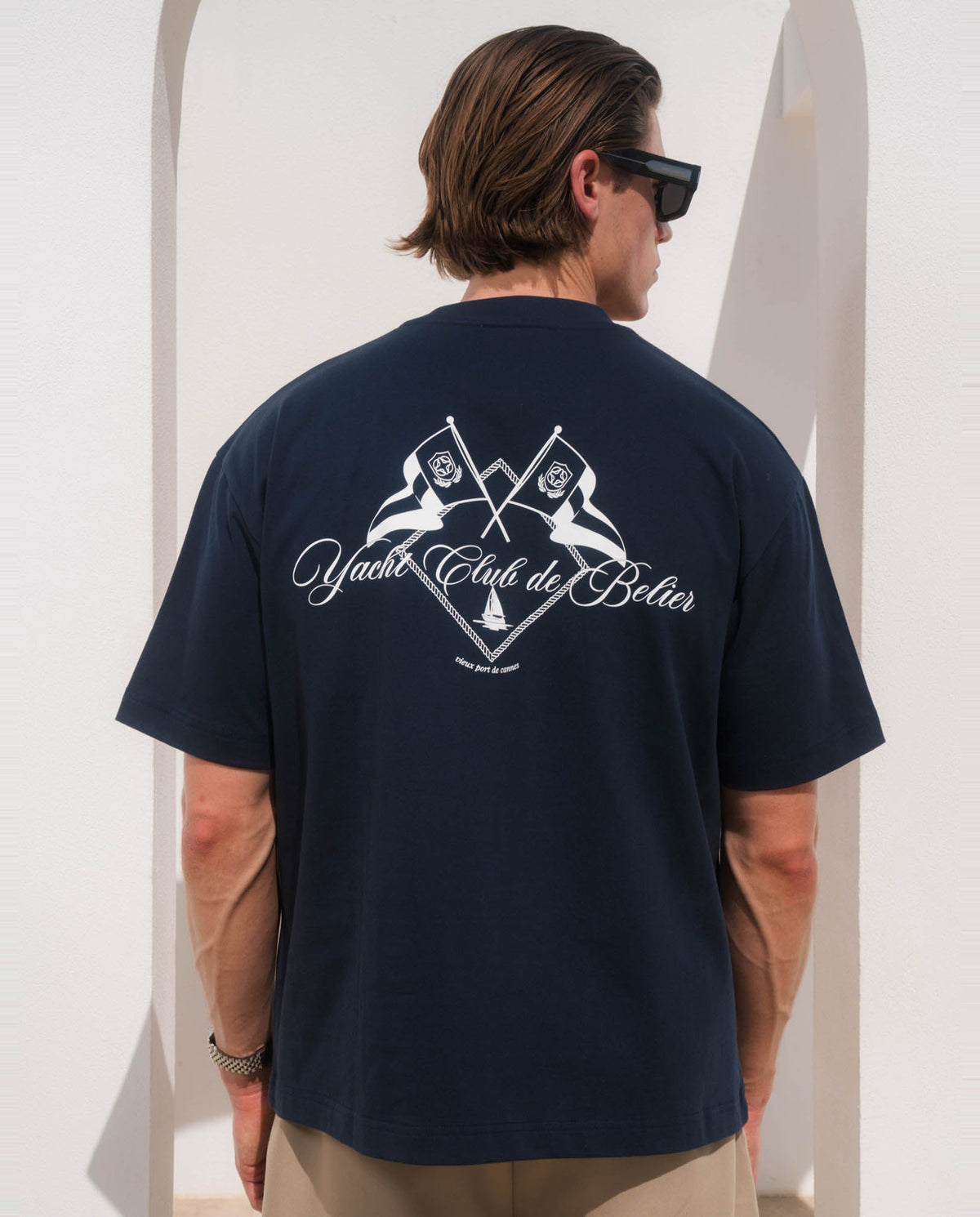 Men's Belier Navy Yacht Club T Shirt — view 2