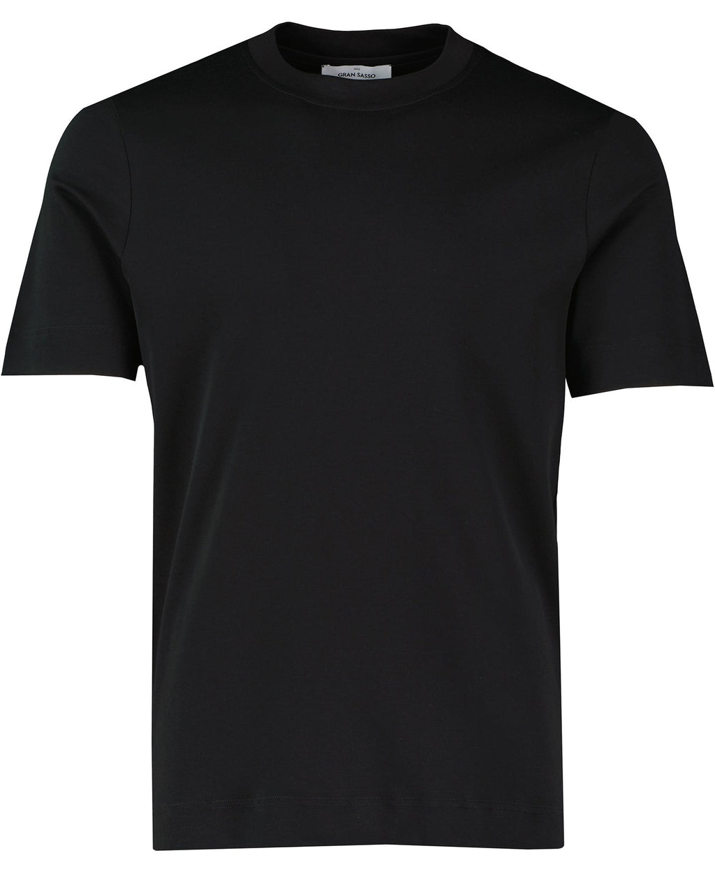 Men's Gran Sasso Black Interlock T Shirt - image 2